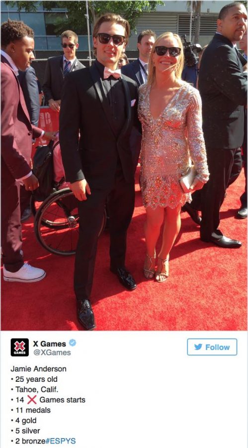 jamie anderson tyler nicholson espy red carpet large