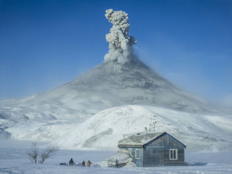 fourth phase Snowboarders-Greg-Wheeler-Travis-Rice-and-Eric-Jackson-watch-a-volcano-explode-in-Russia-during-filming-of-The-Fourth-Phase-Scott-Serfas-Red-Bull