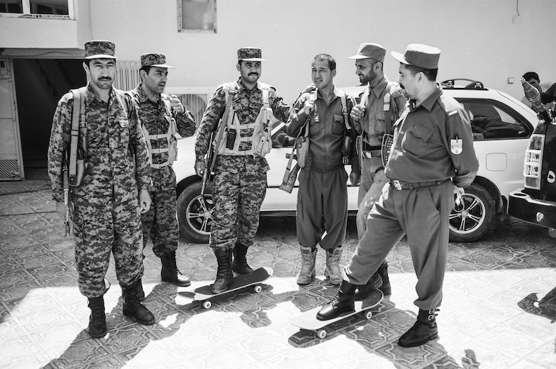 Should you Skateboard in Afghanistan? | “… followed by two escort cars with mounted machine guns, …”