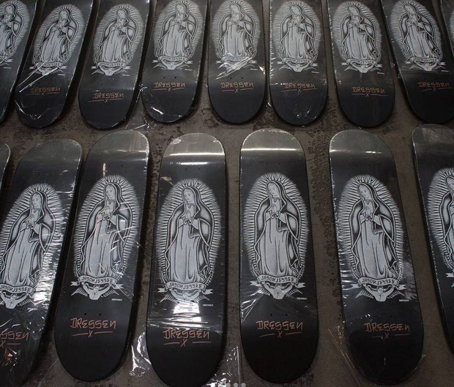 Jason Jessee + Eric Dressen Create a Sacred Skate Deck Made in Heaven