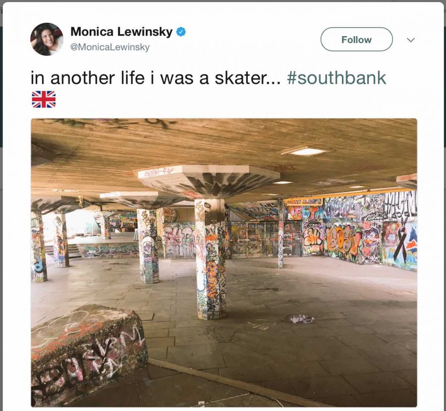 Monica Lewinsky Was a Skateboarder? | In another life.